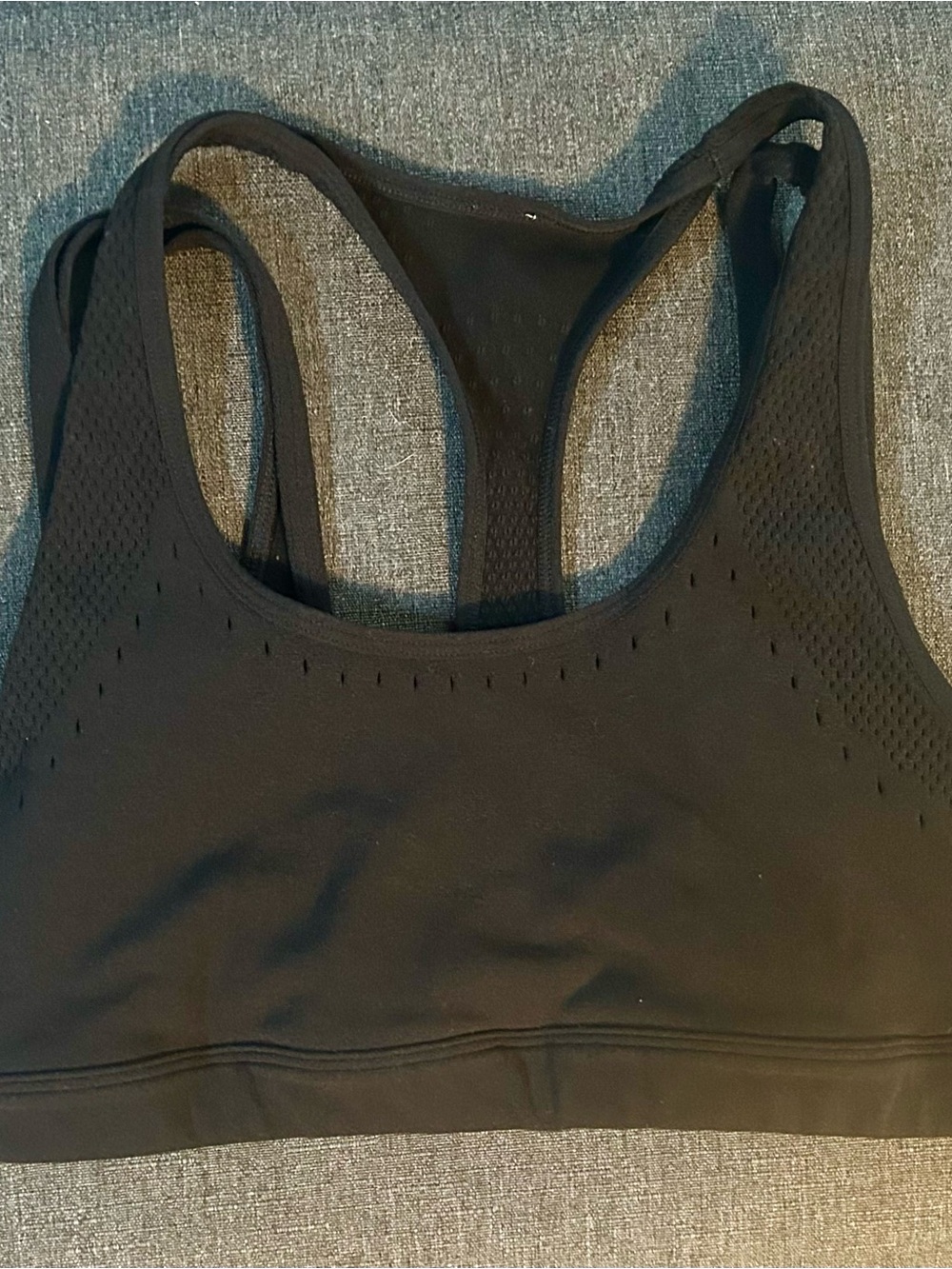 Fabletics Black Seamless Sports Bra